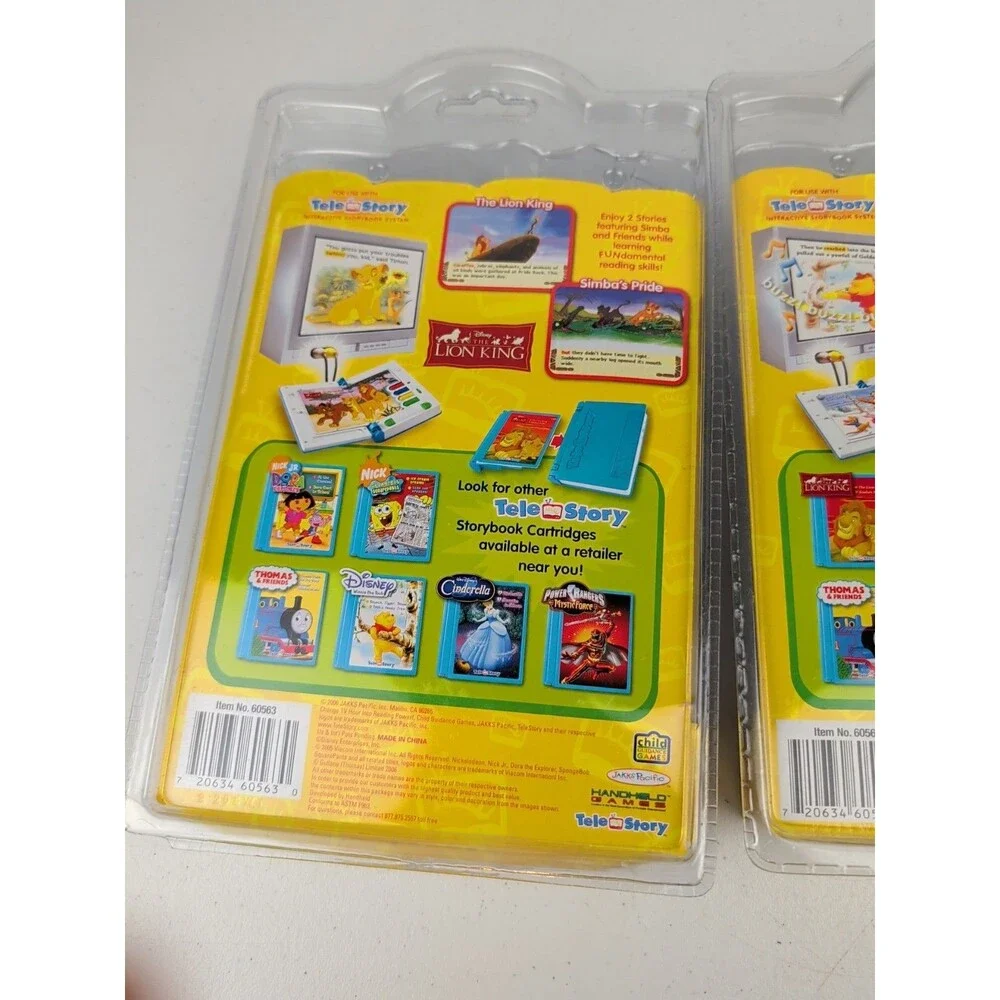 Storybook Cartridge Tele Story Set Of 2 Disney Lion King - Winnie The Pooh New